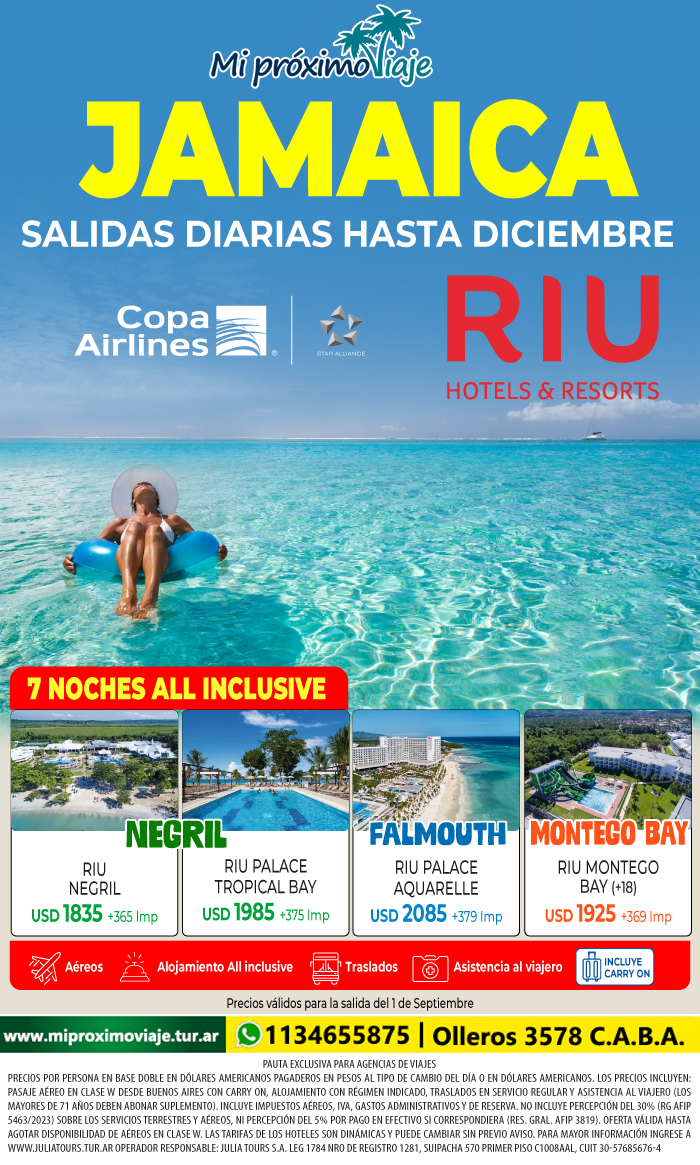 JAMAICA con RIU - SALIDAS DIARIAS hasta DICIEMBRE !